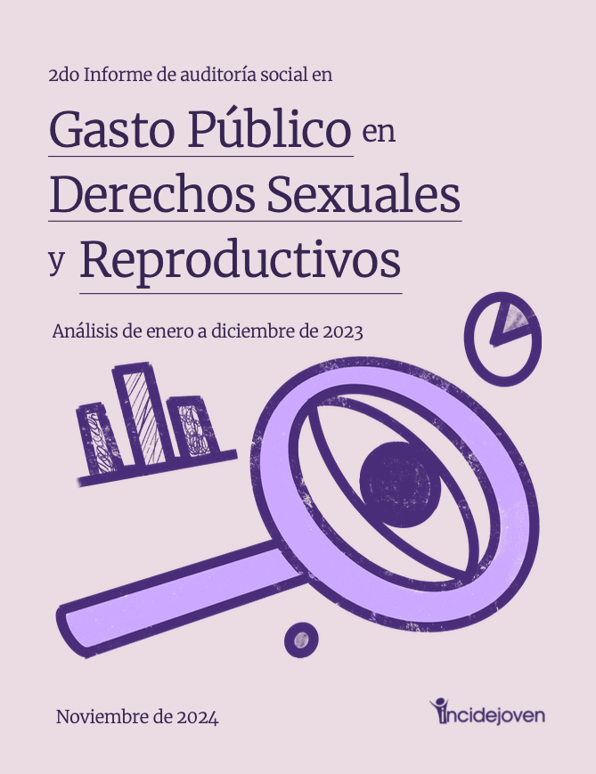 Portada de II Informe de Auditoría Social en Gasto Público en Derechos Sexuales y Reproductivos (GPDSR). Análisis año 2023.